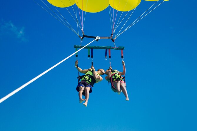 2 in 1 Parasail Cancun and Jet ski - Parasailing above Cancun’s Hotel Zone