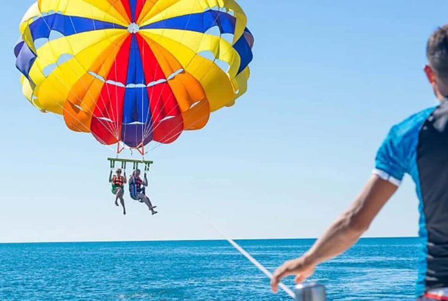 Alanya: Parasailing Adventure - The boat launch and the first lift