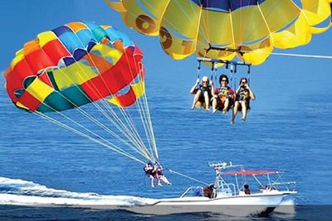 Bali Parasailing Adventure,Banana Boat,Jet Ski and Donut Boat with Transfers - Four Bali thrills at Tanjung Benoa