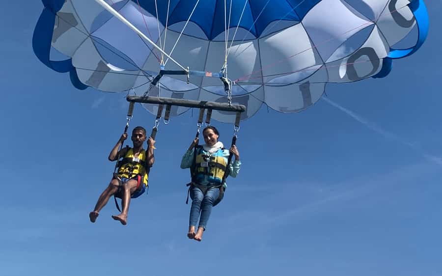 Bali: Watersport Rolling Donut Parasailing Jetski Exclusive - Three Tanjung Benoa rides in one compact package