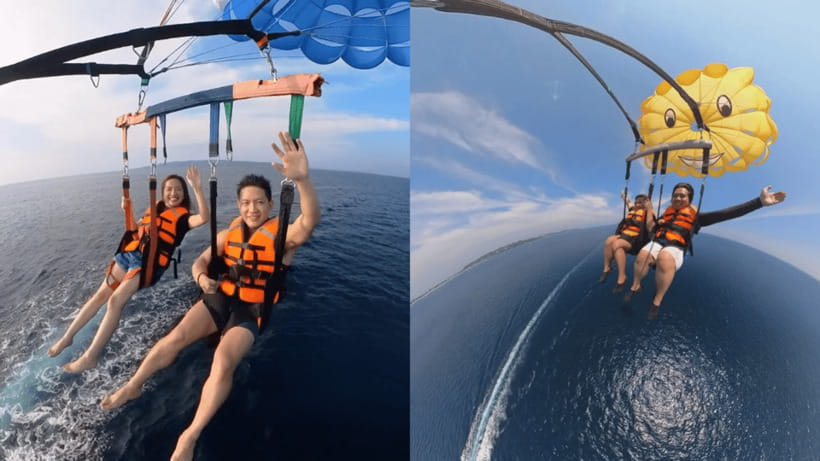 Boracay Parasailing with Insta 360 - Who will enjoy this most?