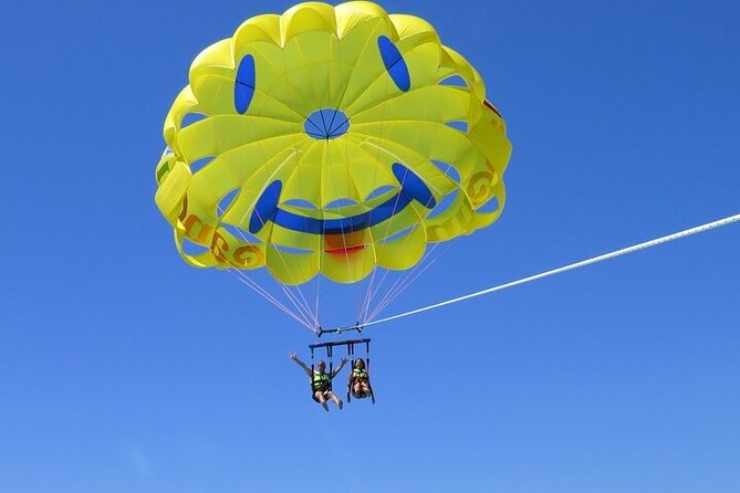 Cancun Combo Adventure: 4 Reef Snorkeling Stops & Parasailing - Parasailing 260 feet above the Caribbean