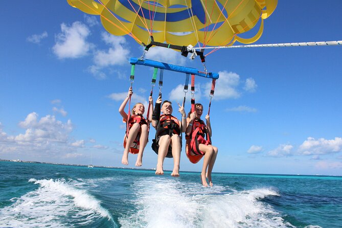 Cancun Fly and Swim Parasailing and Snorkeling Combo Tour - Four snorkeling stops and about two hours in the water