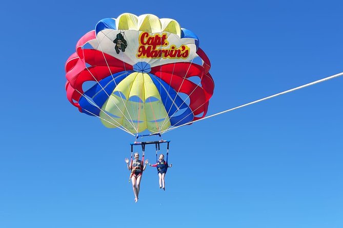 Capt Marvin Watersports / Parasail - Public Tour - Takeoff is gentle, but the landing needs attention