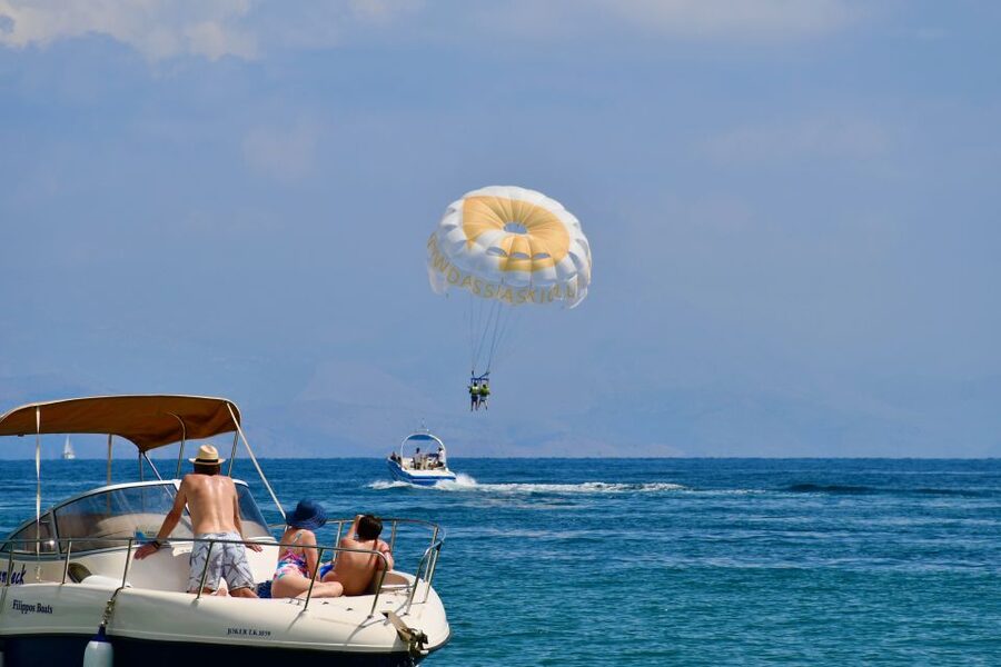 Corfu: Parasailing Adventure Near Corfu Town - The five-minute speedboat ride