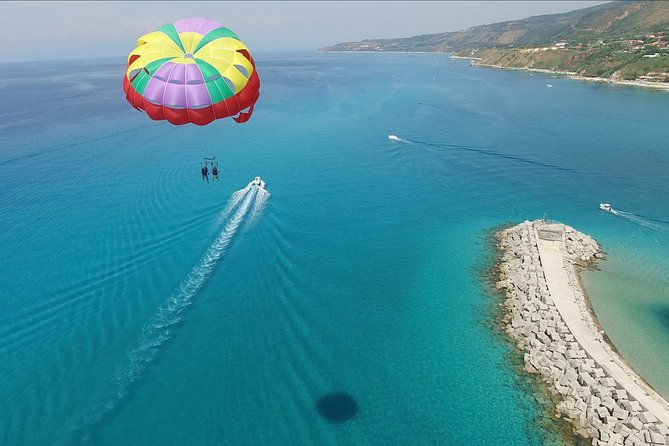 Double Parasailing flight to Tropea in Small Group - Seeing Tropea from 300 feet above the sea