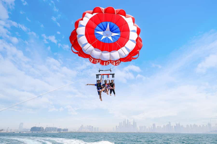 Dubai: Palm View and JBR View Parasailing Experience - Safety, equipment, and the crew