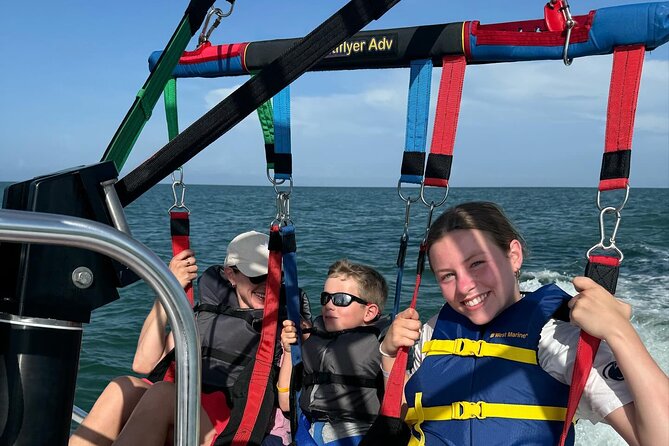 Experience Parasailing in Sarasota - The three-key view: Lido, Longboat, and Siesta