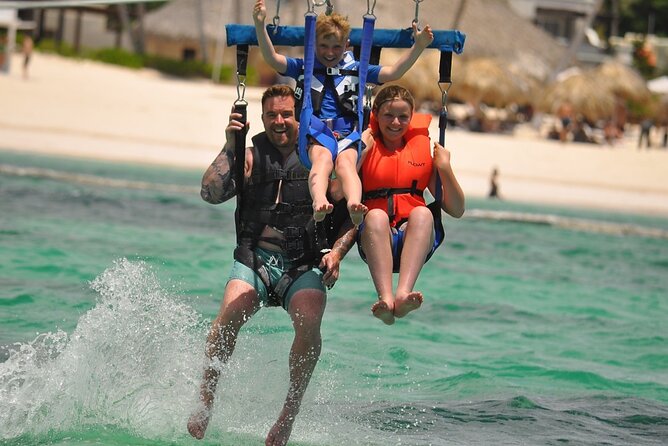 From Punta Cana: Amazing Activity Parasailing Hotel pickup - A short flight with a wide Punta Cana view