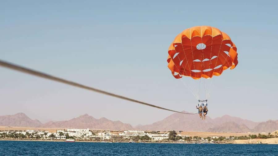 From Sharm El-Sheikh: Sharm El-Maya Parasailing Adventure - Flying above Sharm El-Maya