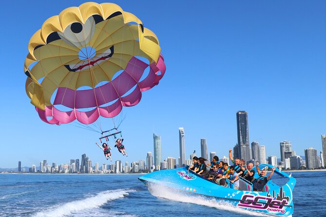 Gold Coast & Surfers Paradise - Parasail & V8 Jetboat Combo - Two Gold Coast thrills in one short outing