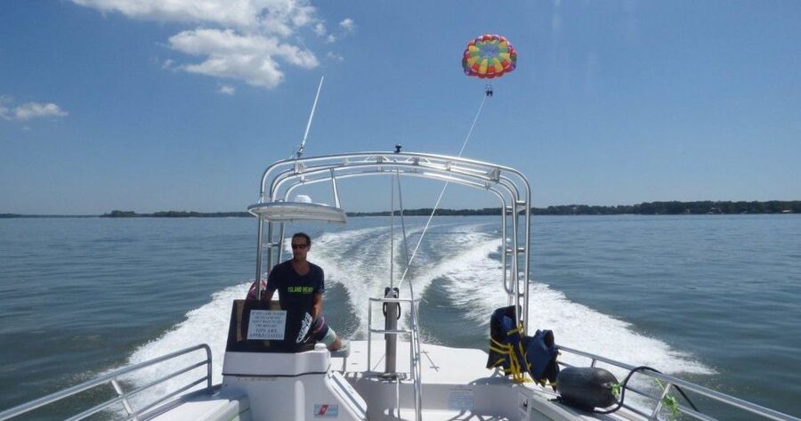 Hilton Head Island: High-Flying Parasail Experience - Taking off from Hilton Head Harbor