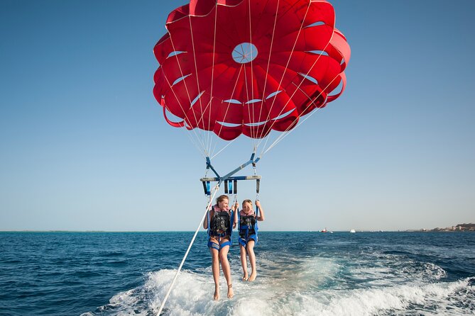 Hula Hula Island by Catamaran with Parasailing Fly - Hurghada - Hula Hula Island and its prepared beach