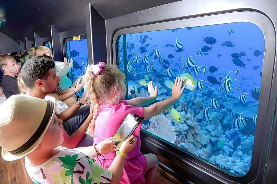 Hurghada: Glass Boat & Snorkeling with Optional Parasailing - Forty minutes in the Red Sea