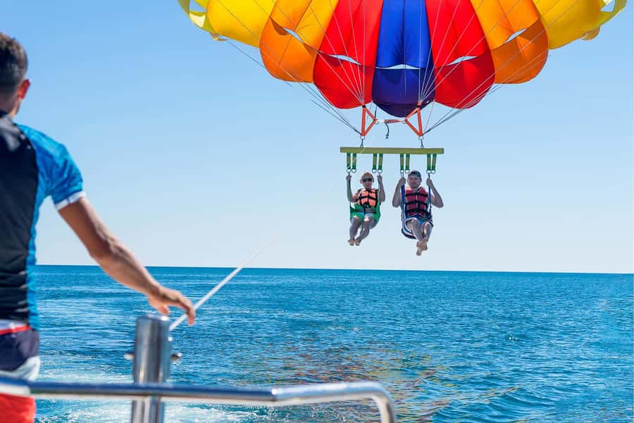 Hurghada: Parasailing Adventure on the Red Sea - Rising above Hurghada on a short Red Sea flight