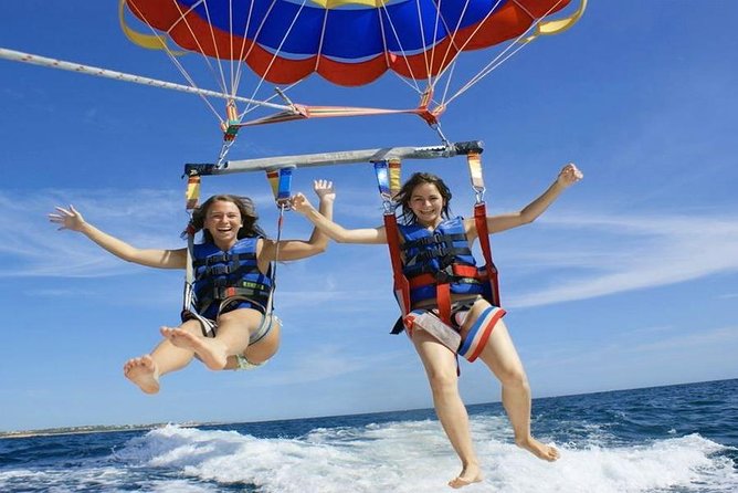 Hurghada: Parasailing Adventure with Hotel Pickup - The speedboat ride and safety setup