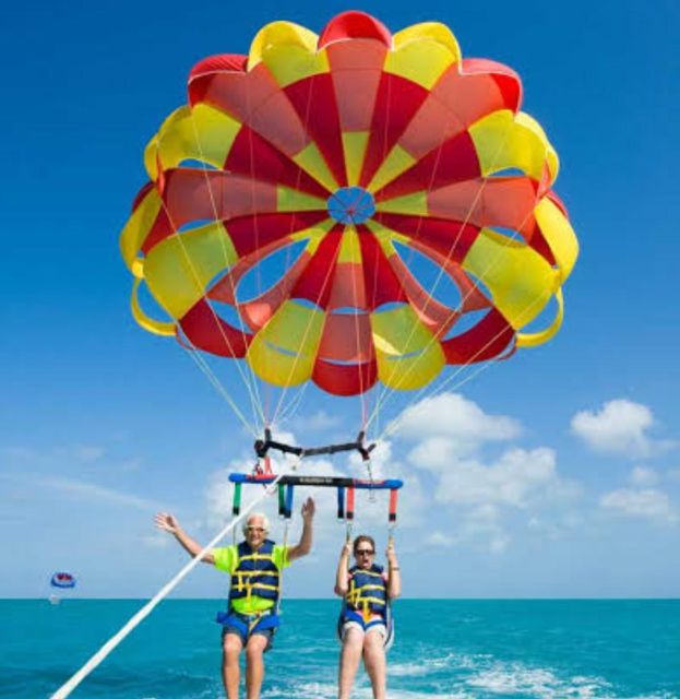 Hurghada: Speedboat Parasailing Adventures & Hotel Pick up - Choosing Giftun, Orange Bay, Nemo, or Magawish