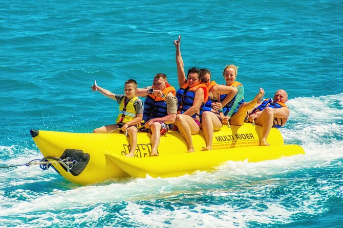 Hurghada Summer mix: Parasailing, and Banana Boat Fun - Banana boat, Quattro boat, and sofa rides