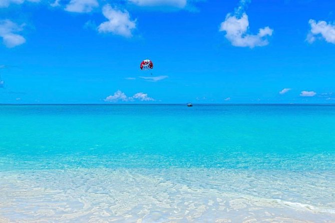 Key to the Sea Parasailing- Birds Eye View of the Best Beach in the world - From Grace Bay beach to the parasail boat
