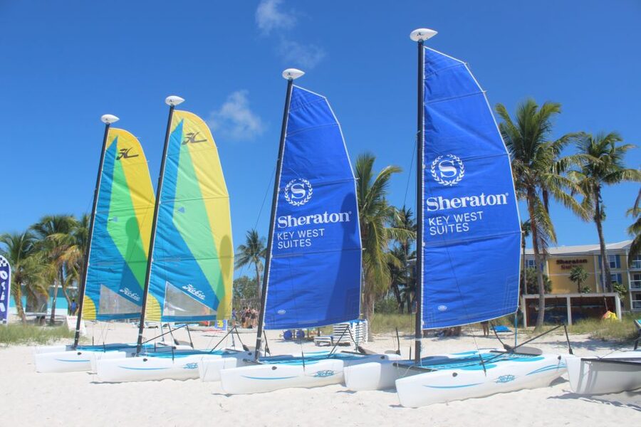 Key West: All-Day Watersports Beach Pass With Parasailing - Sailing the 13-foot Hobie Cat