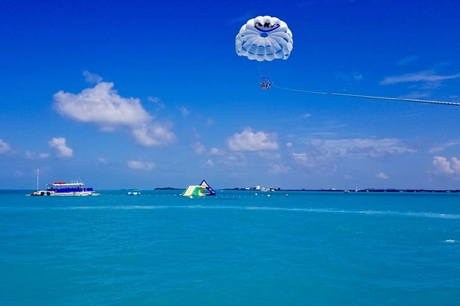 Key West Parasailing Adventure above Emerald Blue Waters - A gentle takeoff from the boat