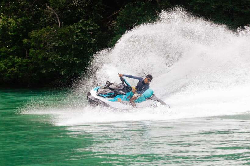Langkawi: Jet Ski and Parasailing Tour - Setting out by guided jet ski