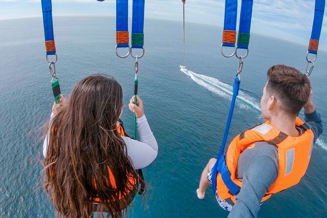 Los Cabos Parasailing Adventure Skybound over Cabo San Lucas Bay - Lovers Beach and Cabo San Lucas Beach