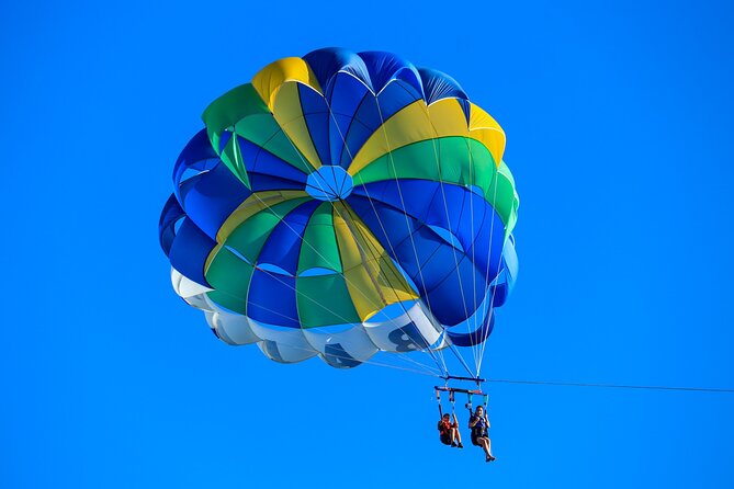 Los Cabos Parasailing Adventure Skybound over Cabo San Lucas Bay - The boat ride to the parasailing platform