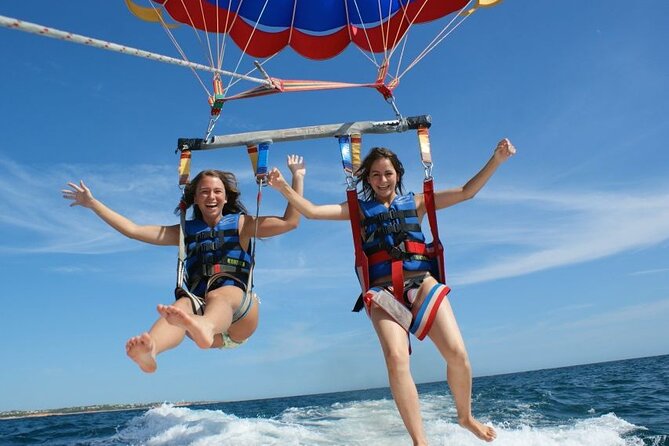 Luxury Parasailing Experience in Hurghada - Looking down on Hurghada from the parasail