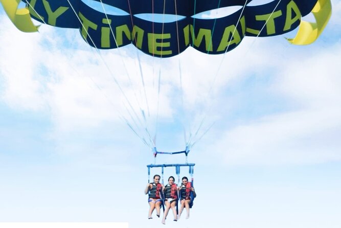 MALTA - Go & Fun Parasailing Free Photos & Videos - Taking off from Spinola Jetty in St Julian’s
