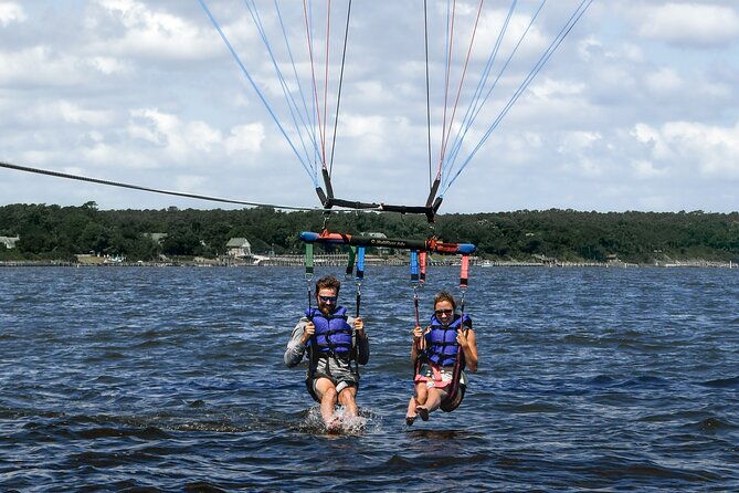 Nags Head Parasail High Flight - Nags Head, Manteo, and Jockey’s Ridge from above