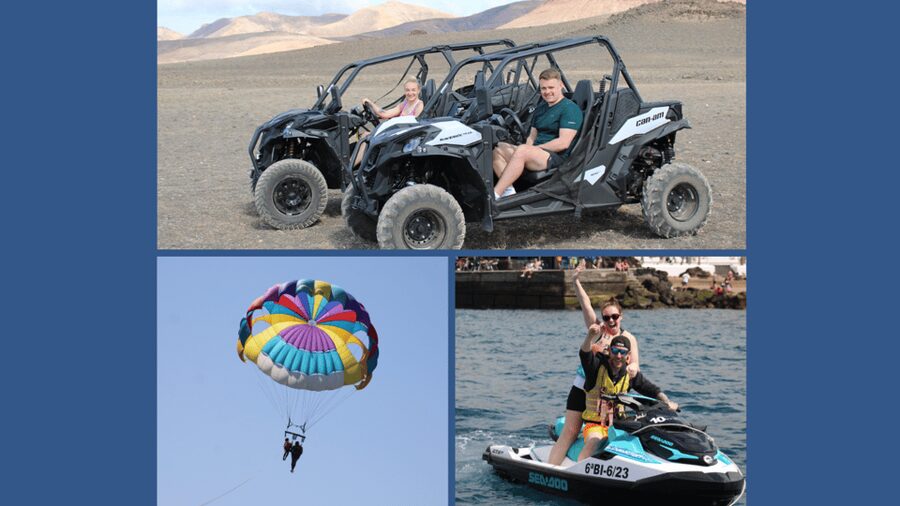 PACK TRIO Buggy, Jet Ski, and Parasailing Adventure - A 20-minute double jet ski ride on the Atlantic