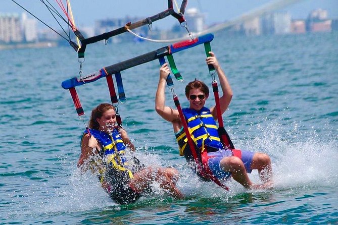 Parasail Flight at Madeira Beach - The view from 10 to 12 minutes above the Gulf