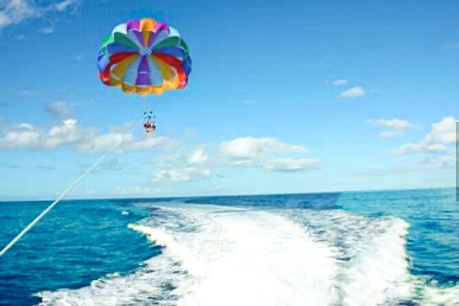 Parasailing above Turquoise Ocean Waters in Montego Bay - What happens after you come down