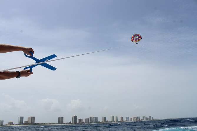 Parasailing Activity in West Palm Beach - Taking Off From the Boat Platform