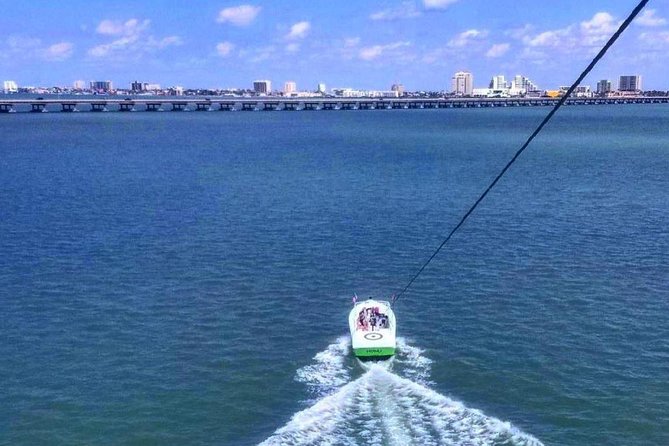 Parasailing Adventure in South Padre Island - Taking off from SPI Excursions on Palm Street