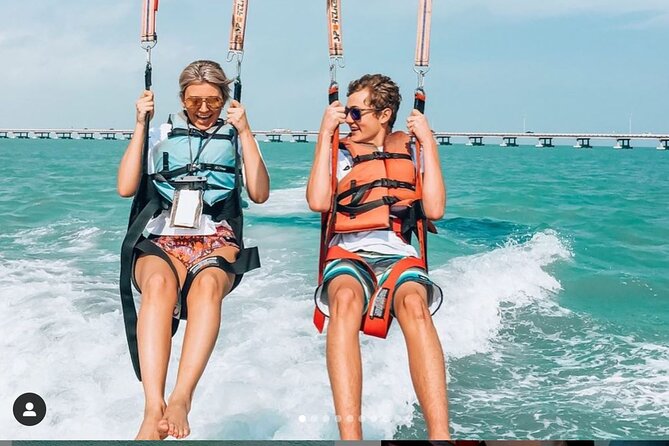 Parasailing Adventure in South Padre Island - The toe dip adds a playful choice