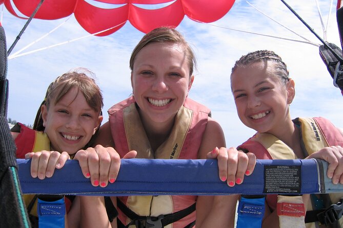 Parasailing Adventure on Fort Myers Beach (400 Foot Flight) - Staff, instructions, and the safety picture
