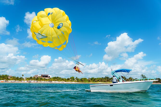 Parasailing & Beach Club with Transportation In Riviera Maya - Maroma Beach gives the activity its setting