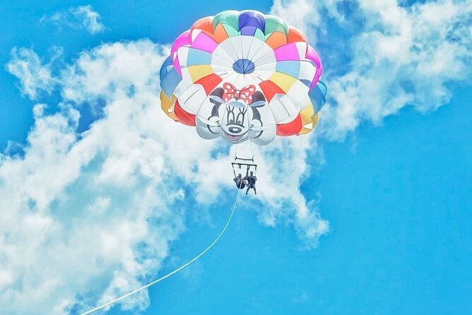Parasailing, Blue Hole Mineral Spring, Seven Mile Beach - Private Transport and the Human Side of the Tour