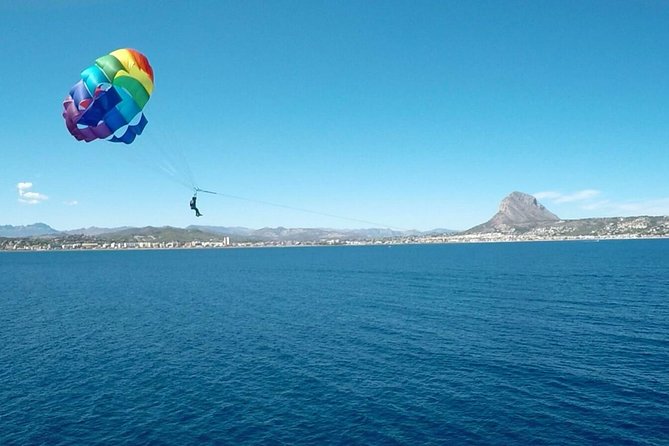 Parasailing desde el puerto de Denia - Weather can change the whole plan