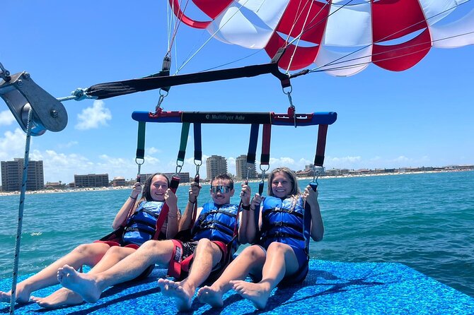 Parasailing Excursion in South Padre Island - Rising above South Padre Island