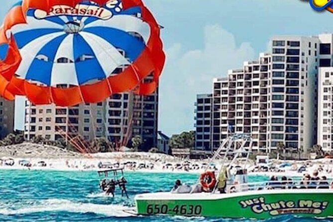Parasailing Experience in Destin - Taking Off From Harbor Boulevard