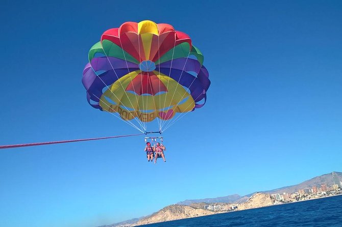 Parasailing Flight in Benidorm - Harness, life jacket, and the lift into the air