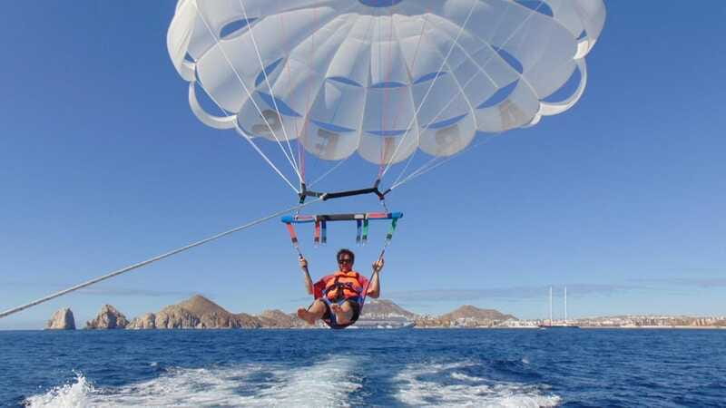 Parasailing in Cabo San Lucas - Land’s End, the Arch, and Cabo from above