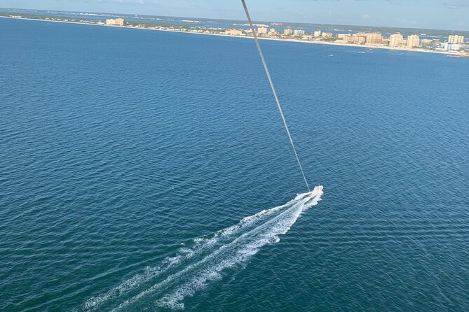 Parasailing in Clearwater Beach - Dolphins, sharks, and the view from the wake