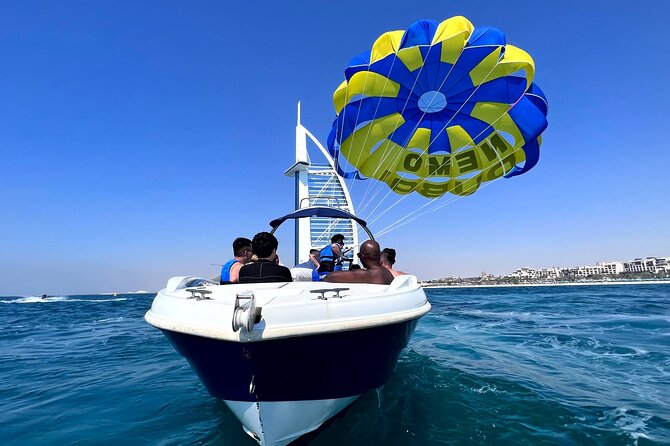 Parasailing in Dubai - Burj Al Arab View - What happens from marina to flight