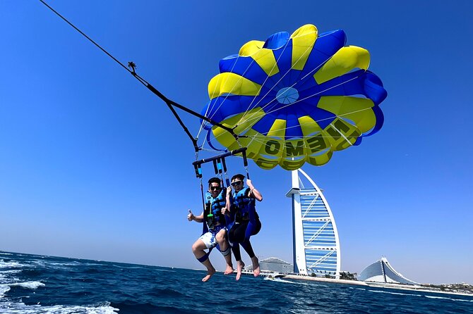 Parasailing in Dubai - Burj Al Arab View - Photos, video, and the question of value