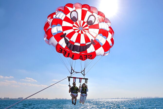 Parasailing in Dubai with Palm Jumeirah and JBR Beach views - Should you book it?
