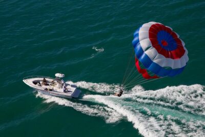 Parasailing in Key West at Smathers Beach
